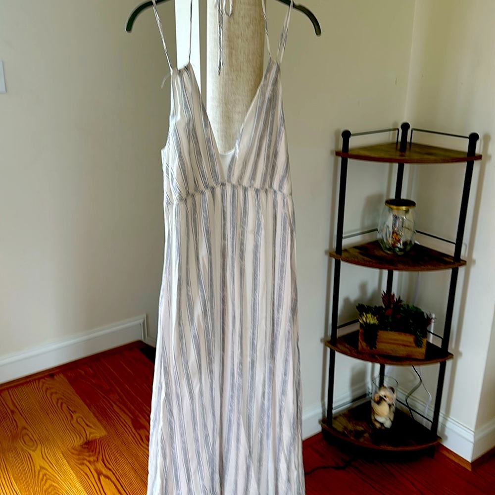 Caramela Blue/White Dress